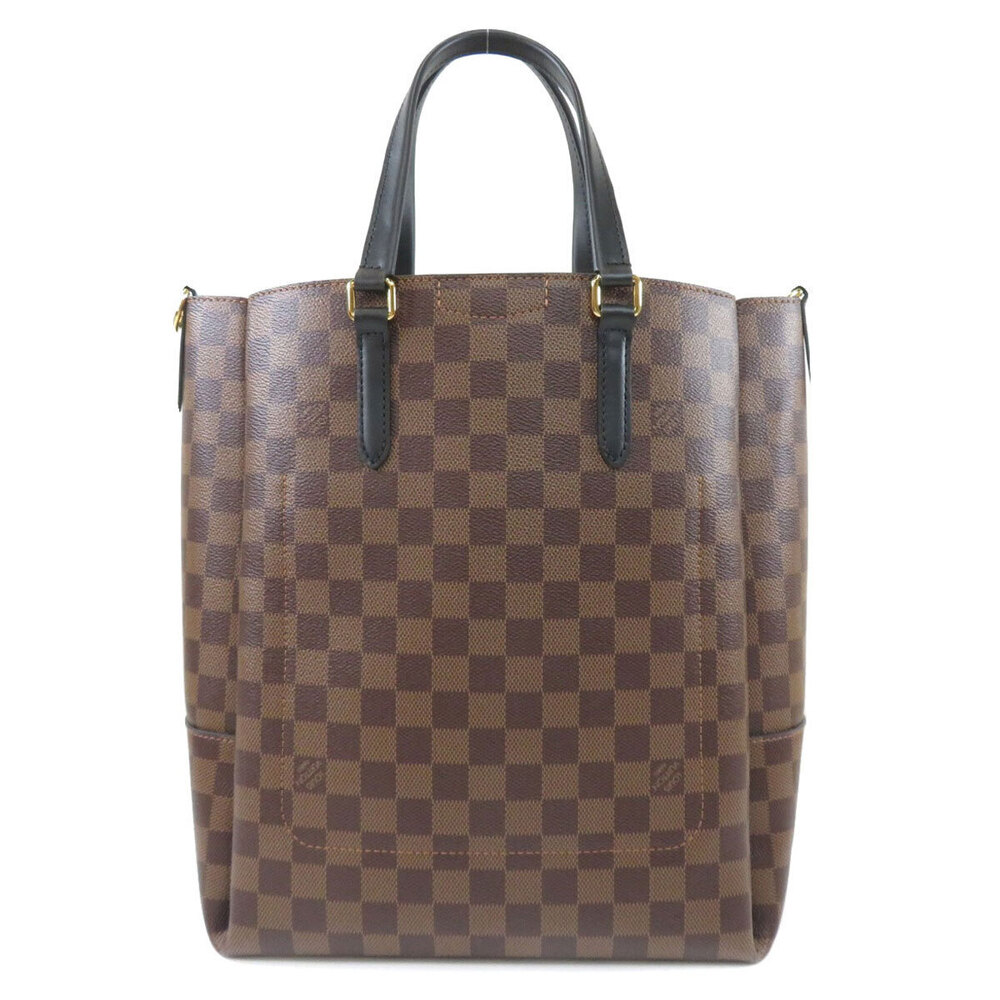 Louis Vuitton Tote Noir Canvas Black Bag Damier Belmont NV